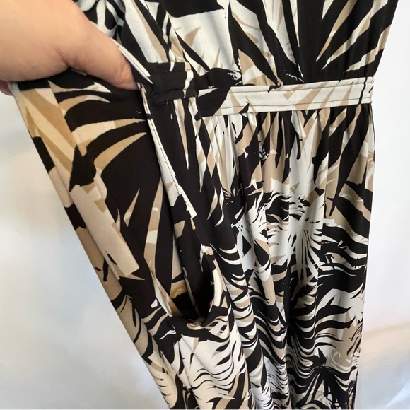 Lane Bryant Black and White maxi Dress with pockets - Picture 6 of 6